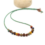 Tribal Turquoise Czech Glass Necklace