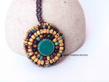 Yellow Picasso Circle Necklace