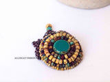 Yellow Picasso Circle Necklace