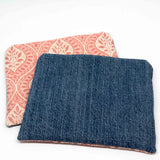 Pink Tapestry Denim Full Pouch