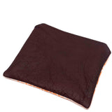 Orange Retro Brown Leather Full Pouch